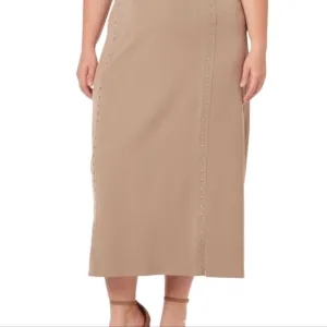 Catherines Black Label Studded Seam Skirt S: 3X