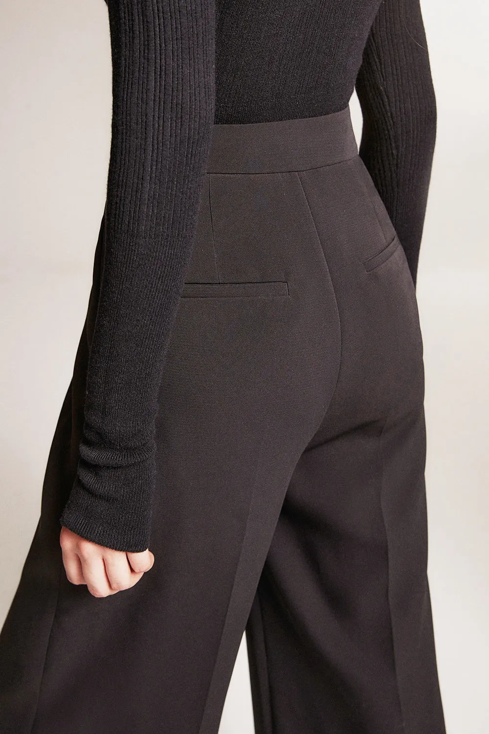 Chinese Style Fringe Straight Leg Not Wide Leg Pants