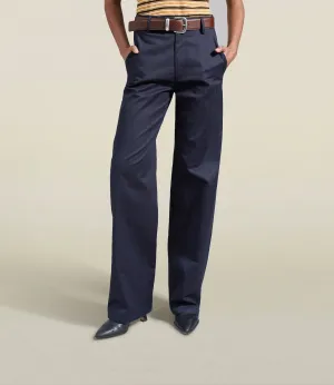 Column Leg Trouser Navy