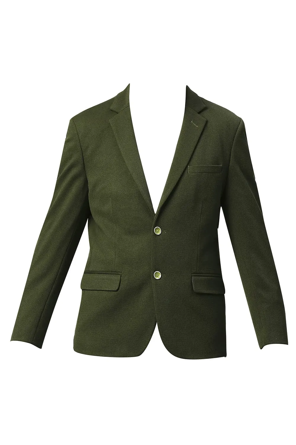 Comfort Fit Polyester Stretch Knit Blazers