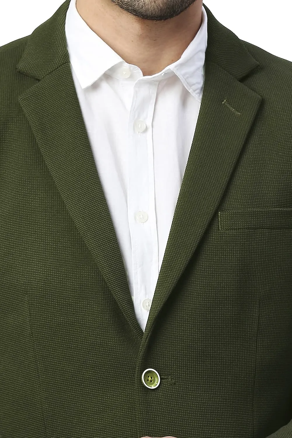Comfort Fit Polyester Stretch Knit Blazers