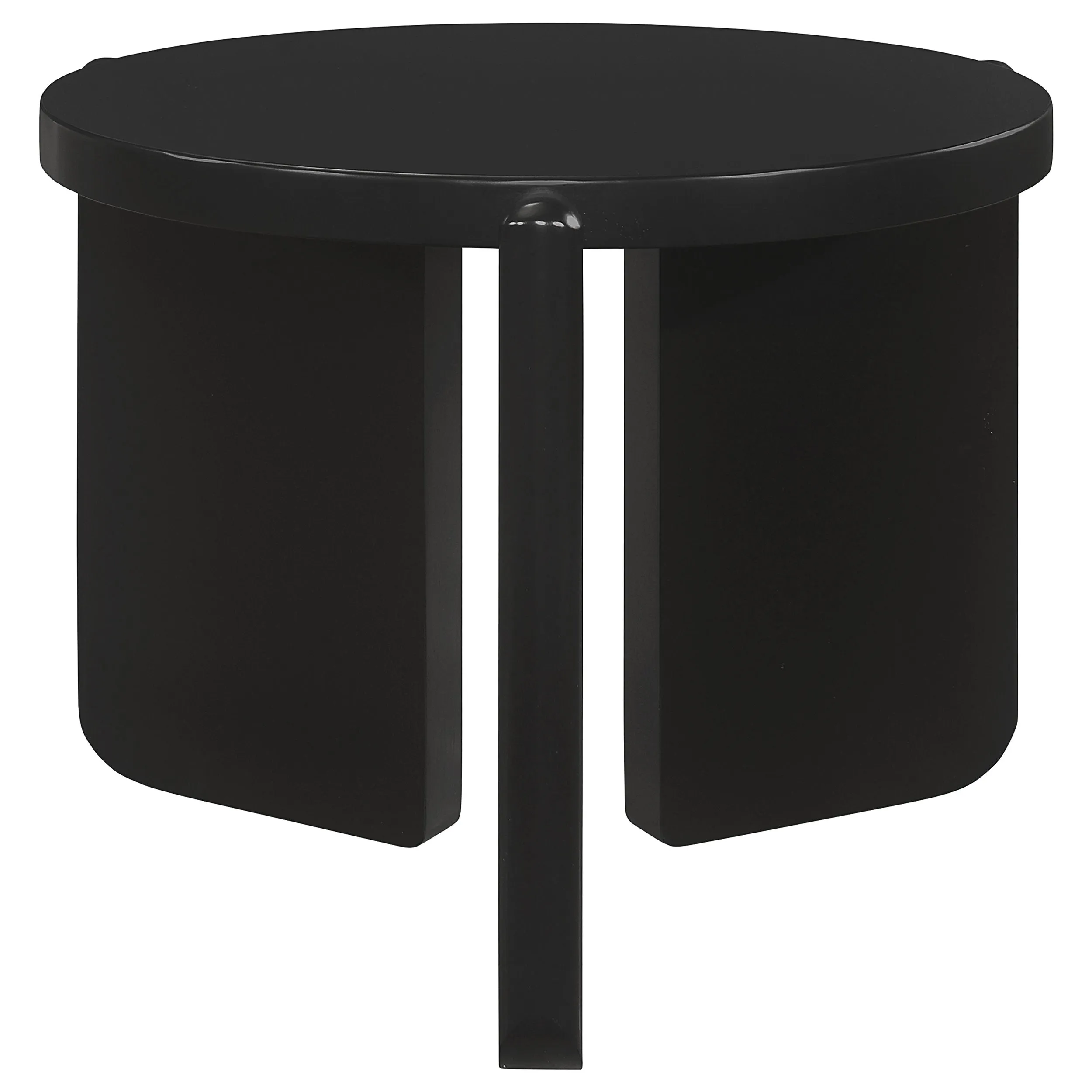 Cordova 2-piece Solid Wood Coffee and End Table Set Black