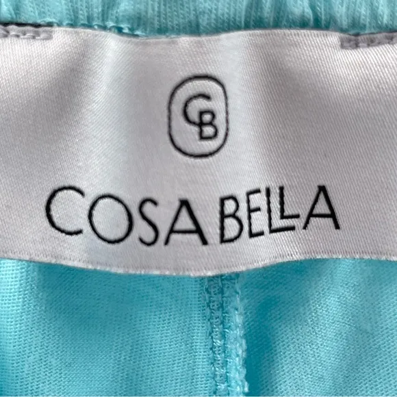 Cosa Bella Pima Cotton 2 Piece Pajama Loungewear Set Tank Top Pants Size Large