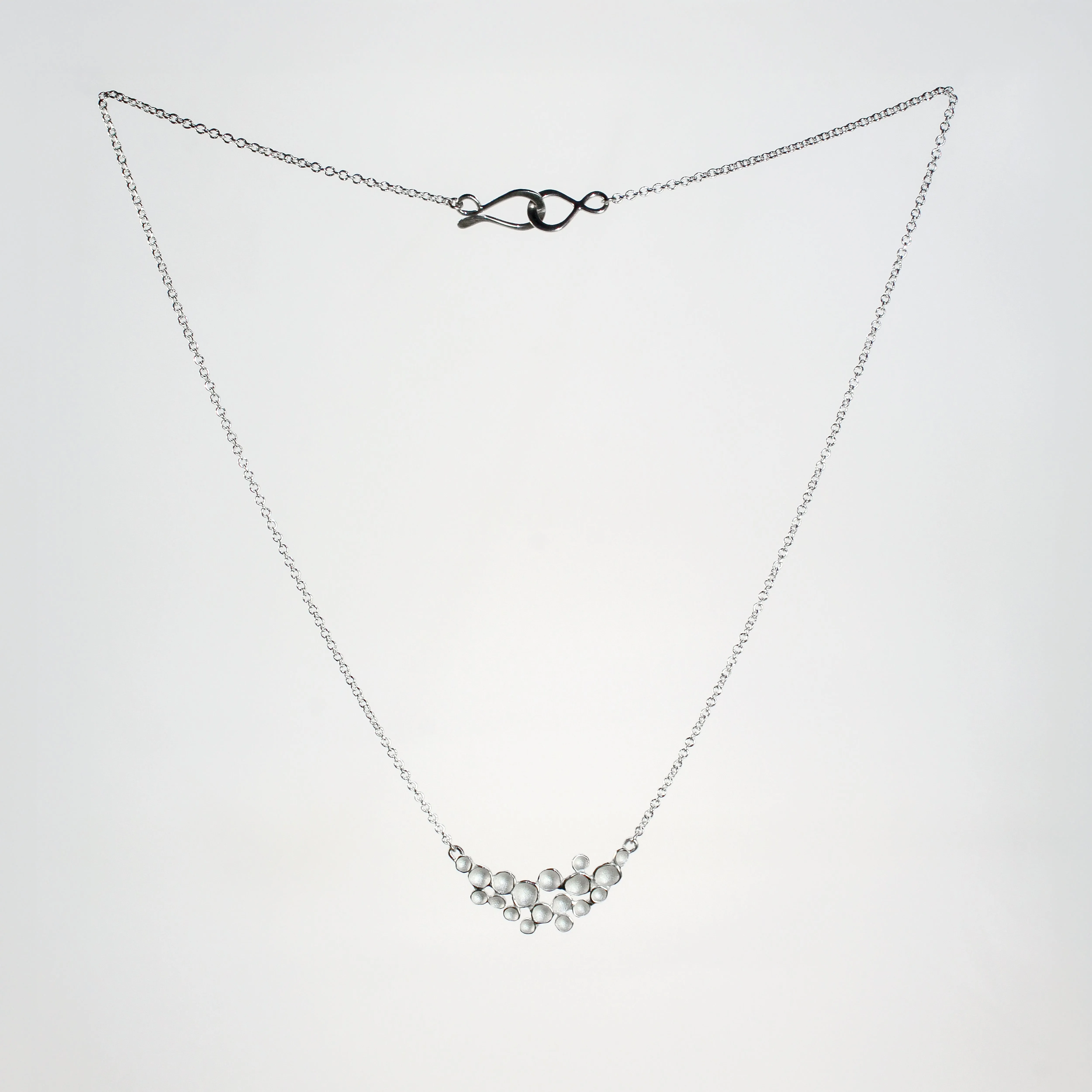 Crescent Champagne Pendant in Sterling Silver by Sarah Richardson