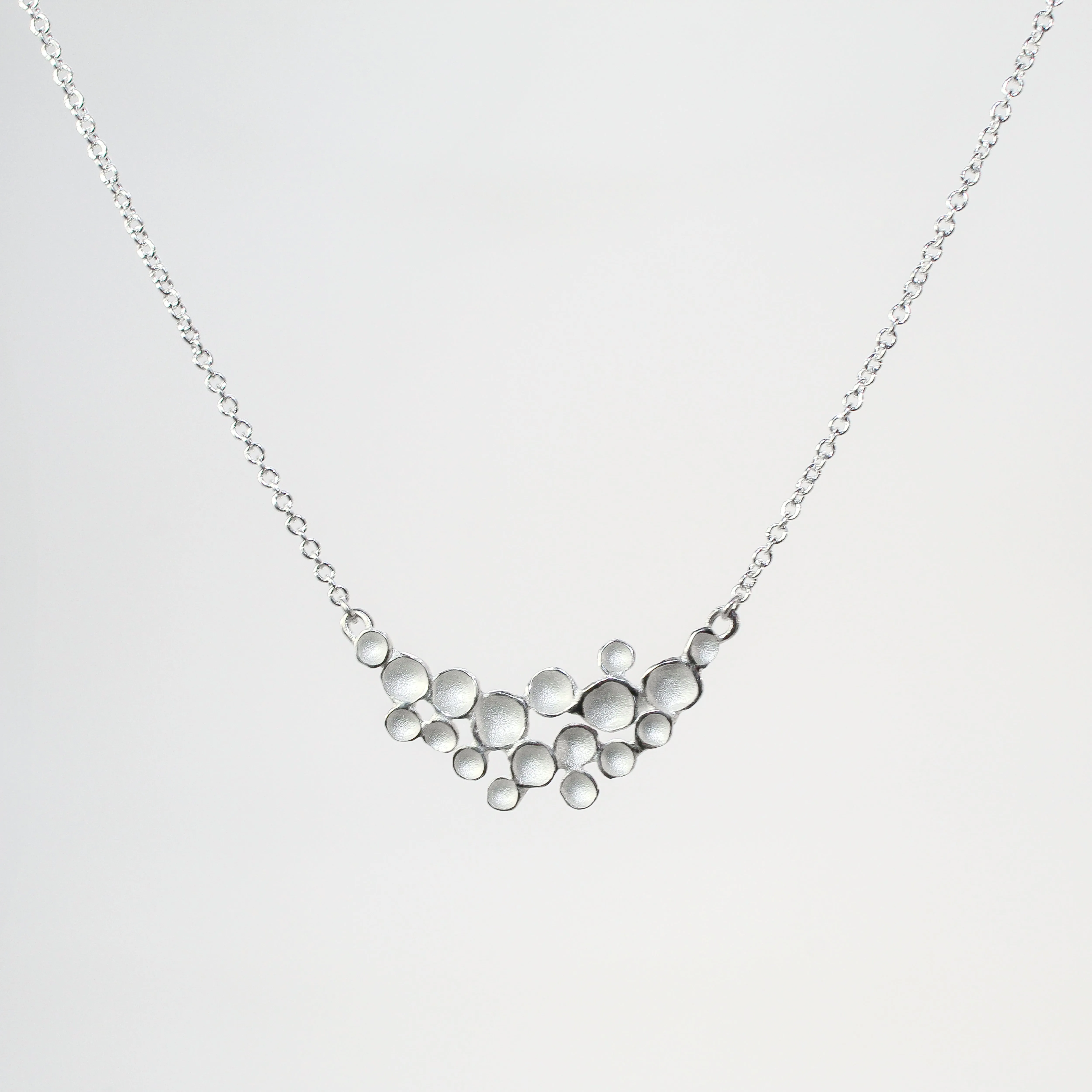 Crescent Champagne Pendant in Sterling Silver by Sarah Richardson