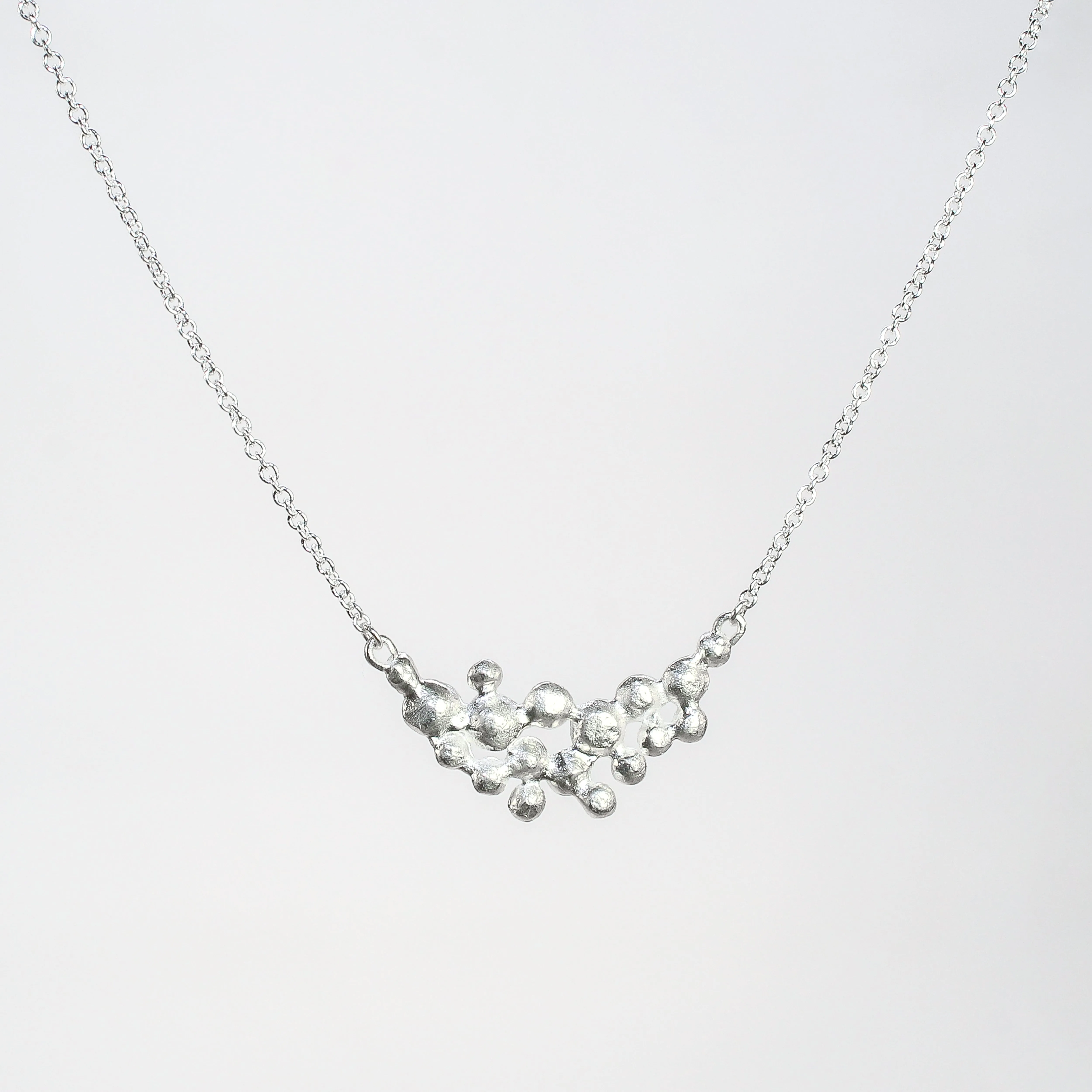 Crescent Champagne Pendant in Sterling Silver by Sarah Richardson