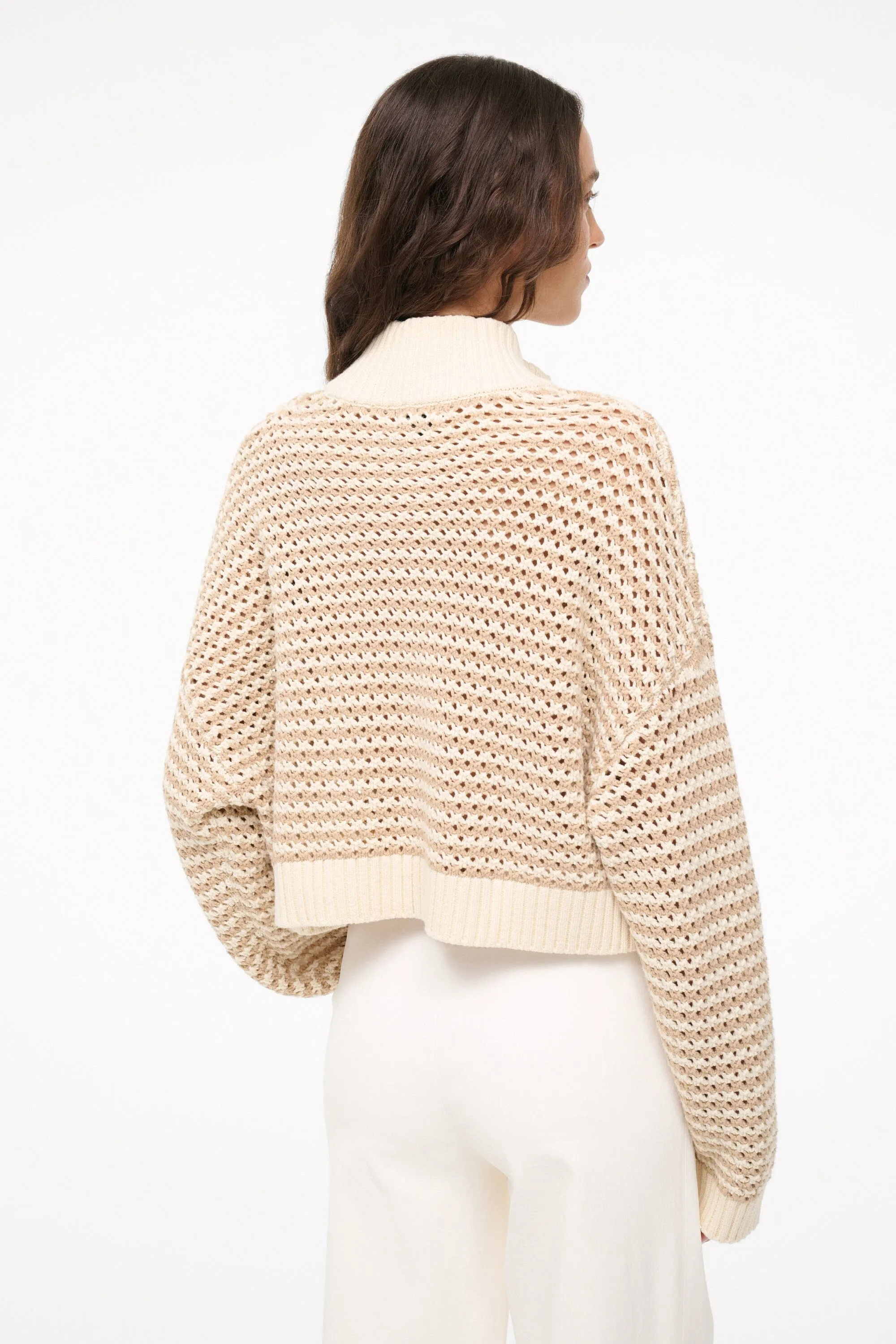 CROPPED HAMPTON SWEATER | BREEZE CREME