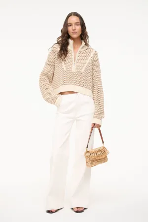 CROPPED HAMPTON SWEATER | BREEZE CREME
