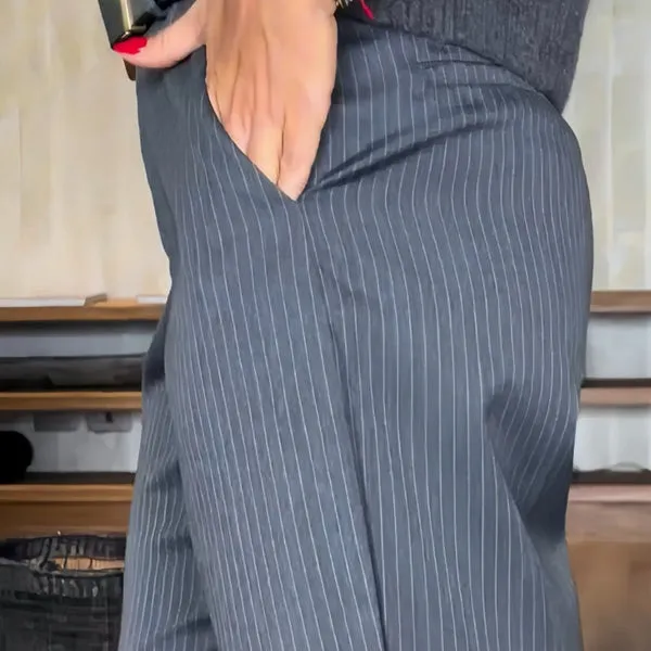 Dallas | STRIPED SUIT PANTS