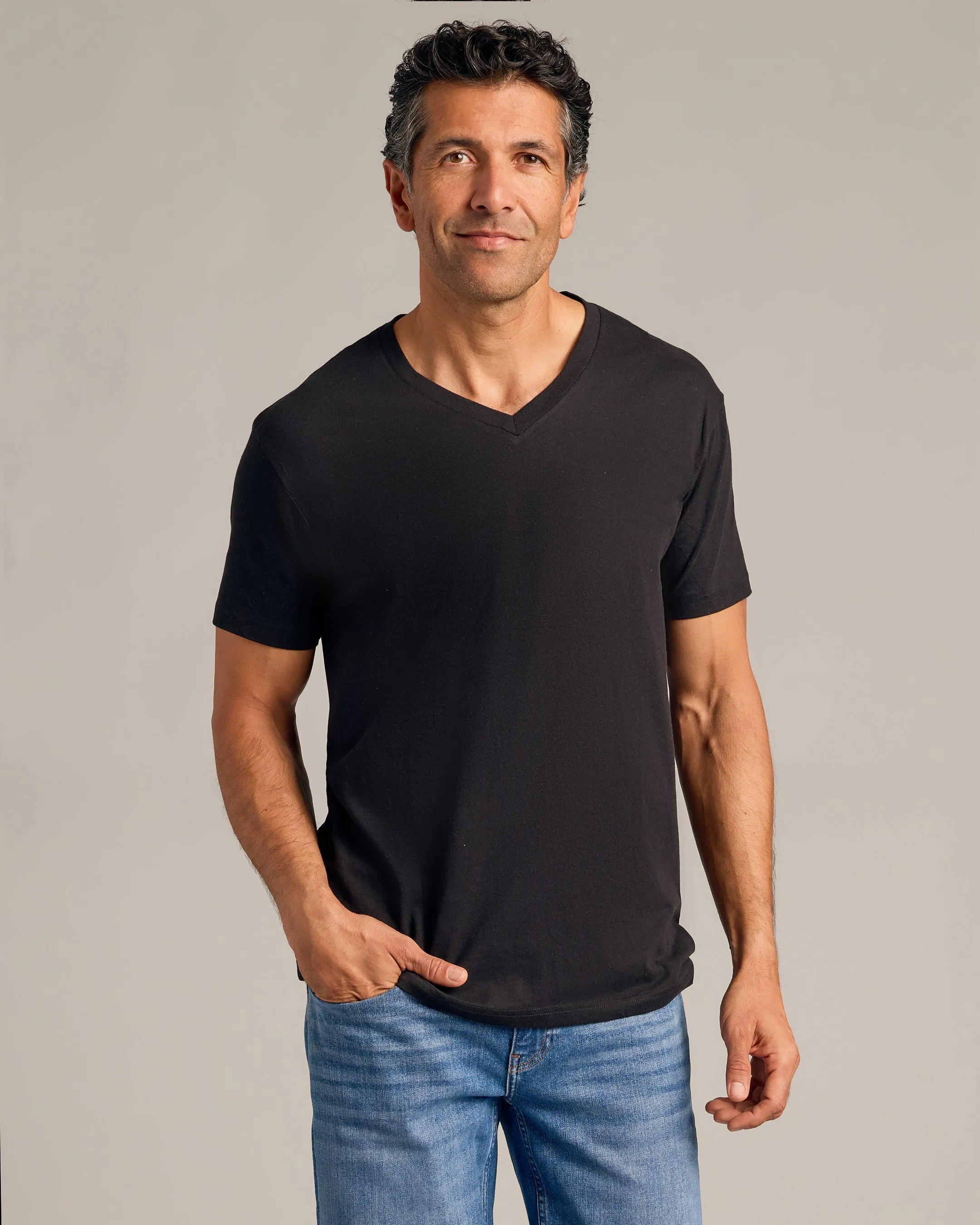 Dark Tones V-Neck Tee 3-Pack