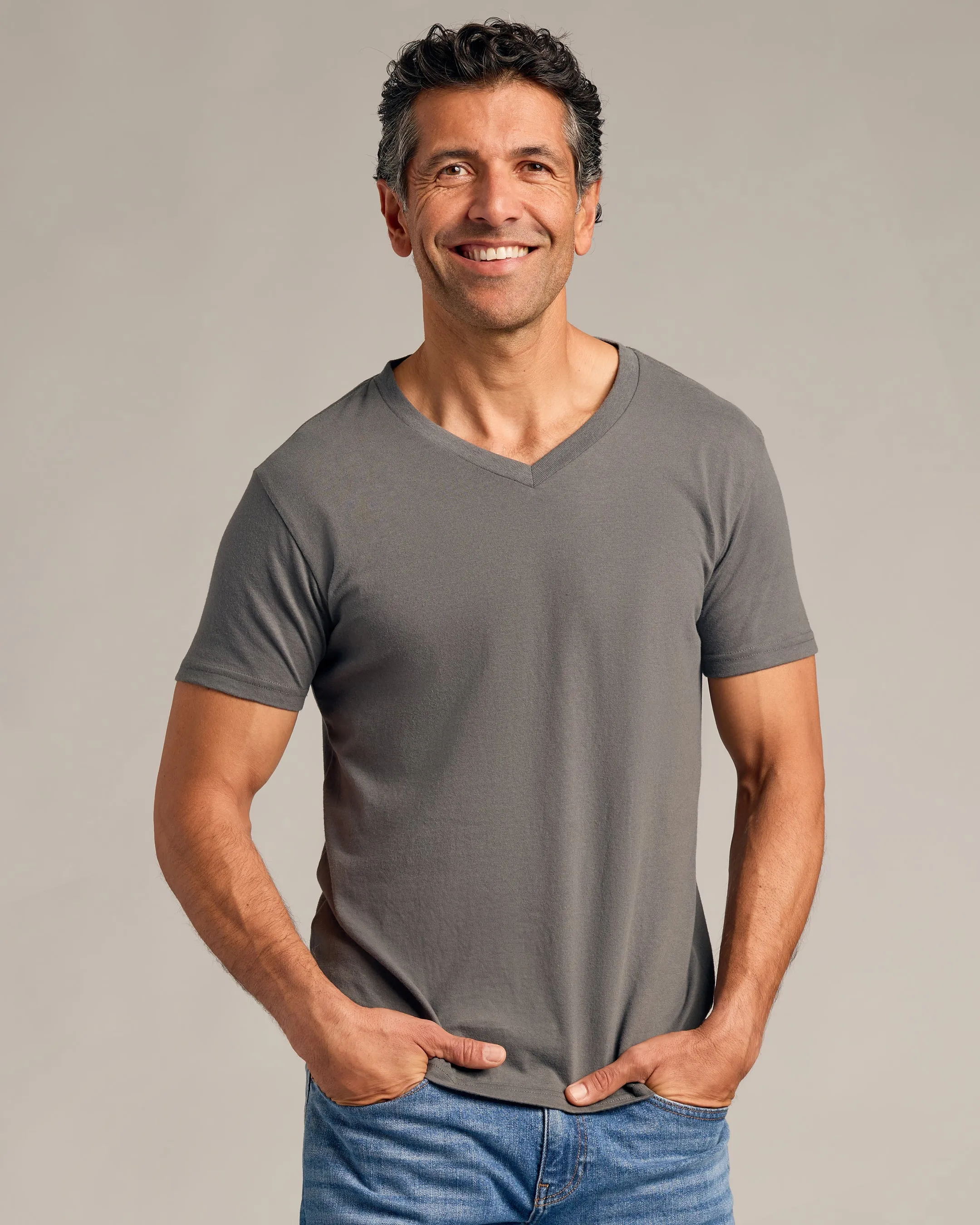 Dark Tones V-Neck Tee 3-Pack
