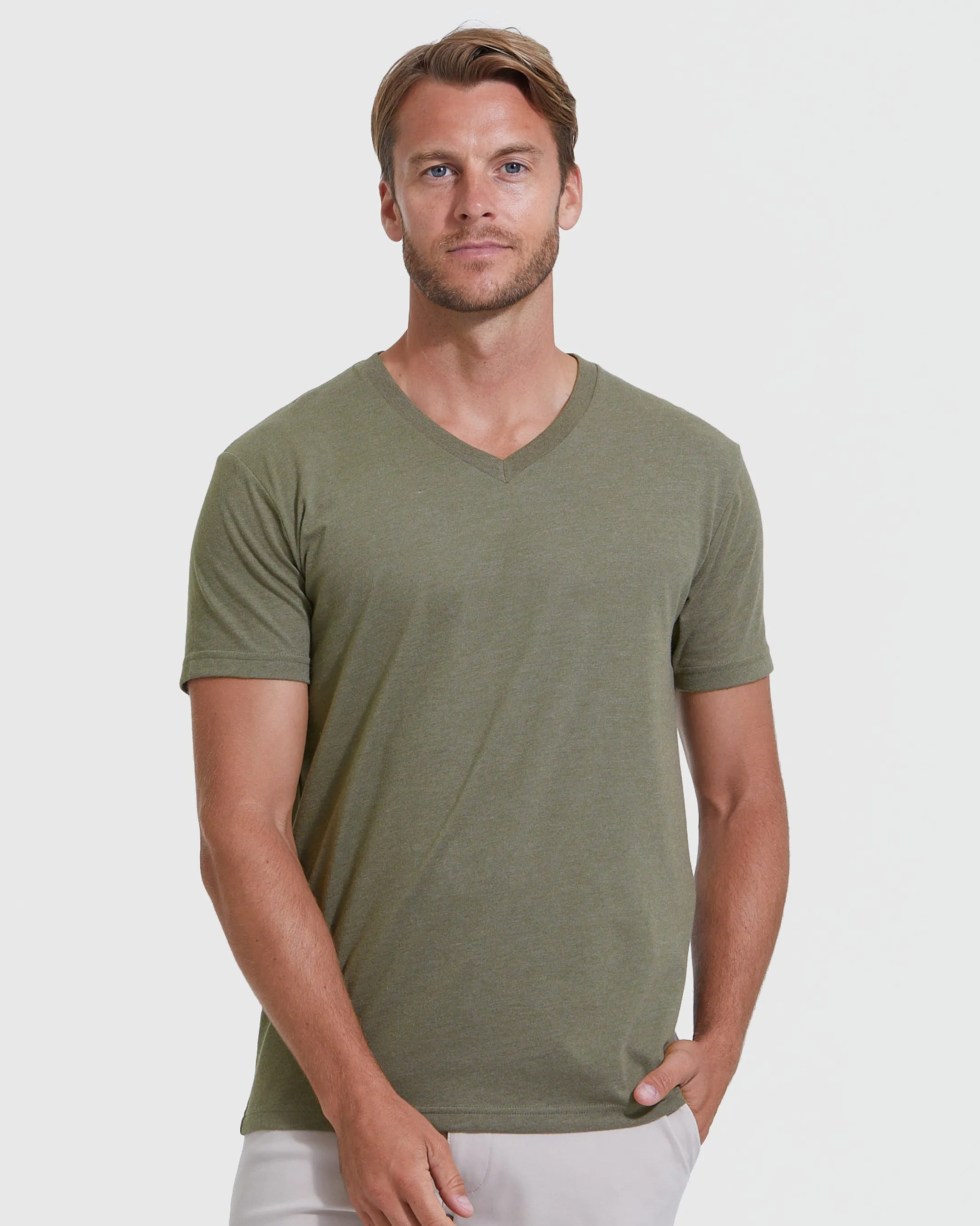 Dark Tones V-Neck Tee 3-Pack