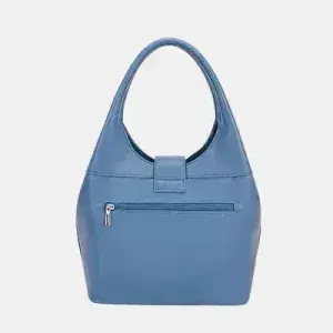 David Jones Rivet Handbag – Edgy PU Leather Medium Tote