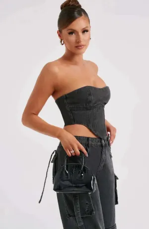 Denim Corset Top