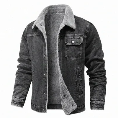 DIMUSI Winter Men's Denim Jackets