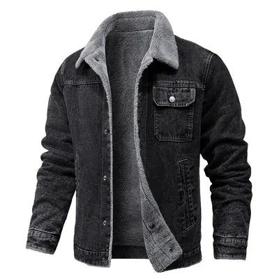 DIMUSI Winter Men's Denim Jackets