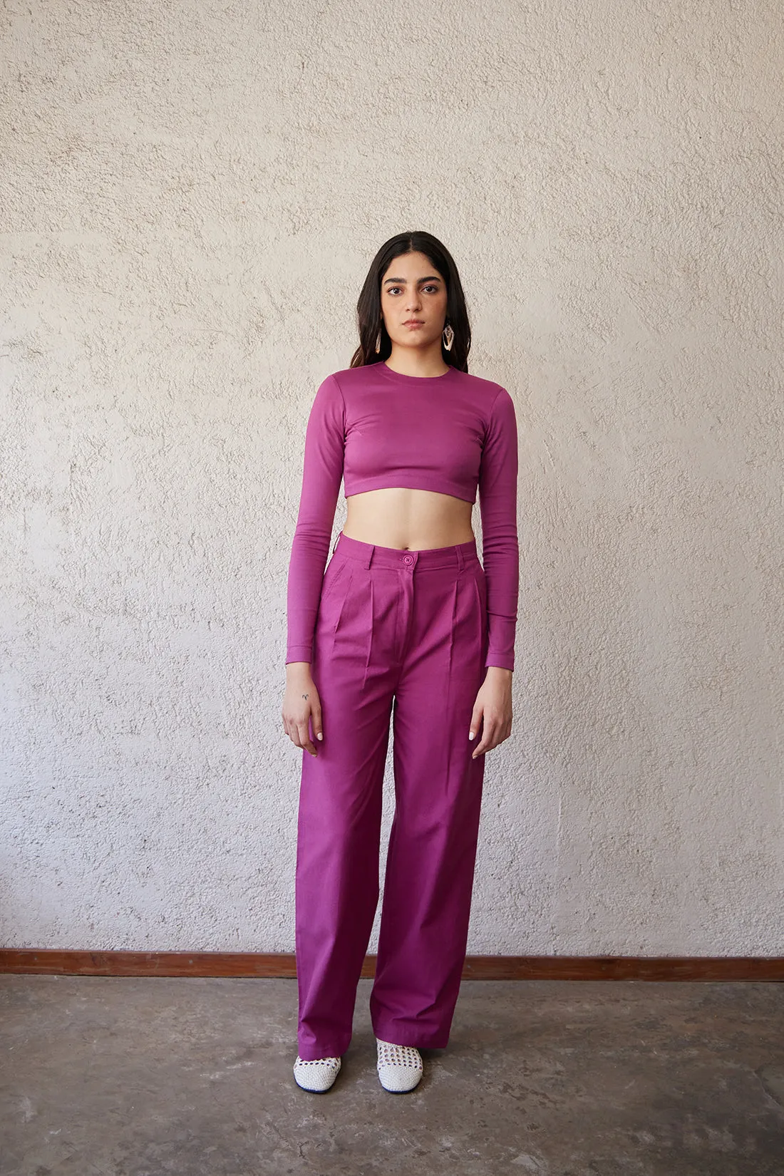 Downtown Pant in Berry