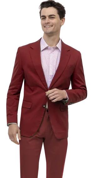 EJ Samuel CHJ01 Burgundy Chino Blazer
