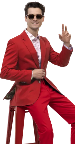 EJ Samuel CHJ01 Red Chino Blazer