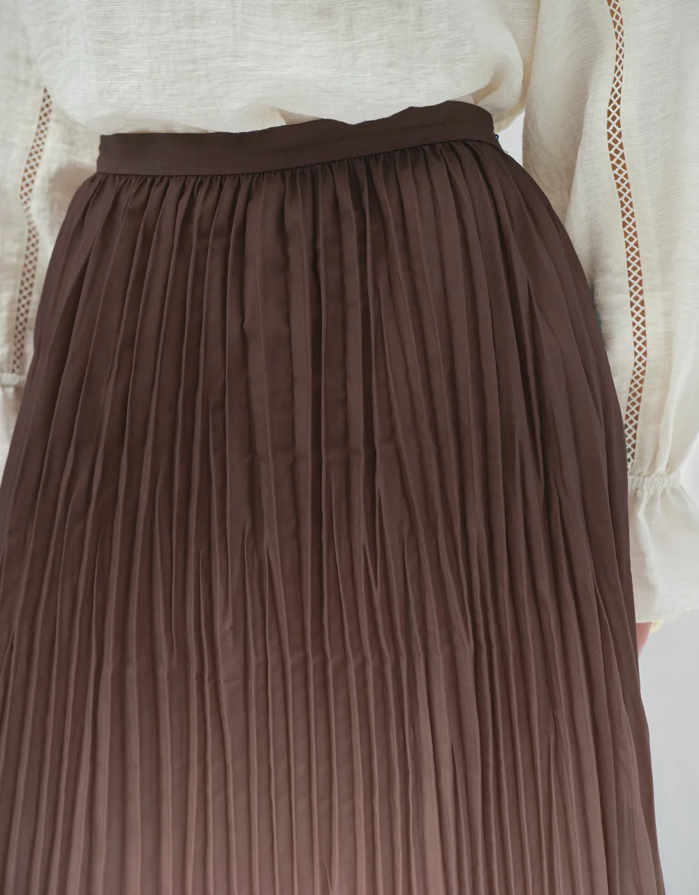 Elastic Waist A-Line Skirt