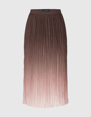 Elastic Waist A-Line Skirt