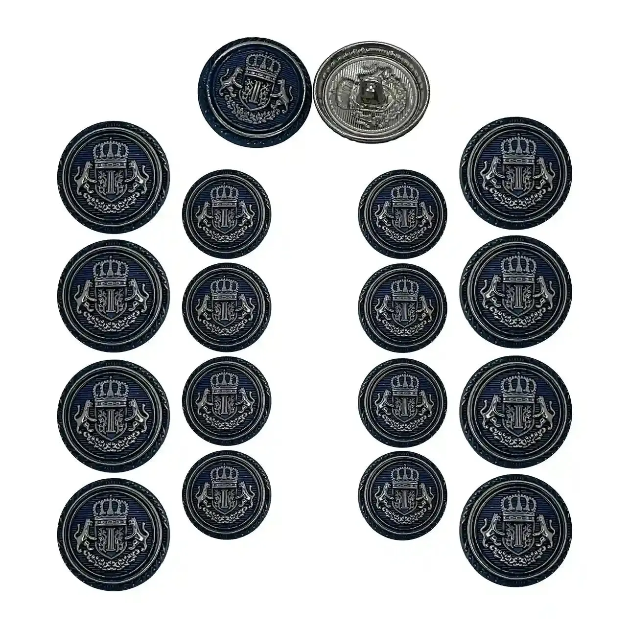 Elegant Anchor Style Metal Buttons