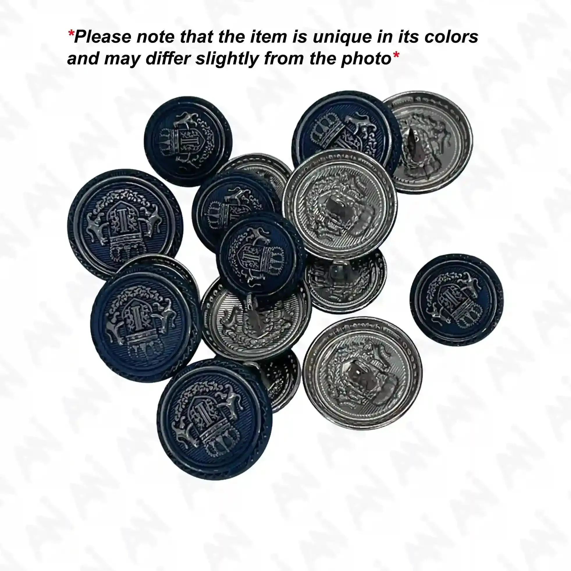 Elegant Anchor Style Metal Buttons