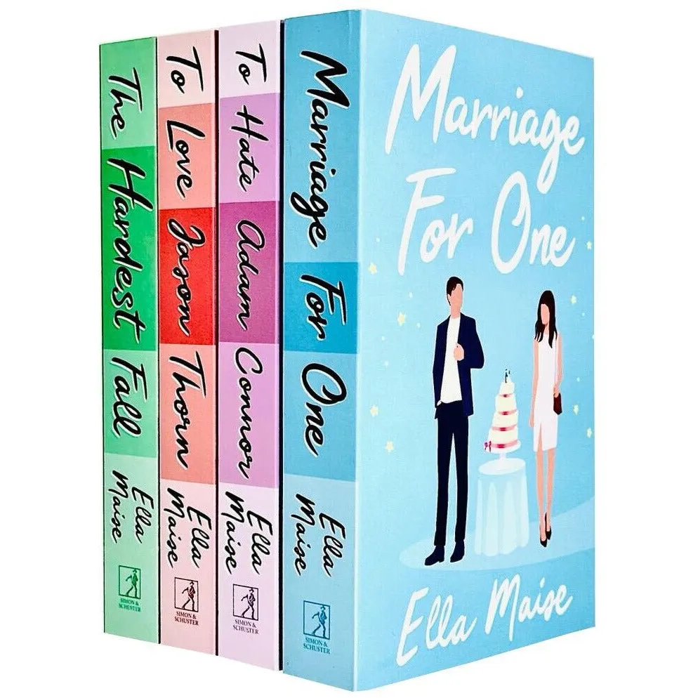 Ella Maise Collection 4 Books Set To Hate Adam Connor, To Love Jason Thorn