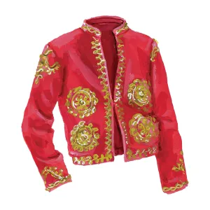 Embroidered Velvet Bolero
