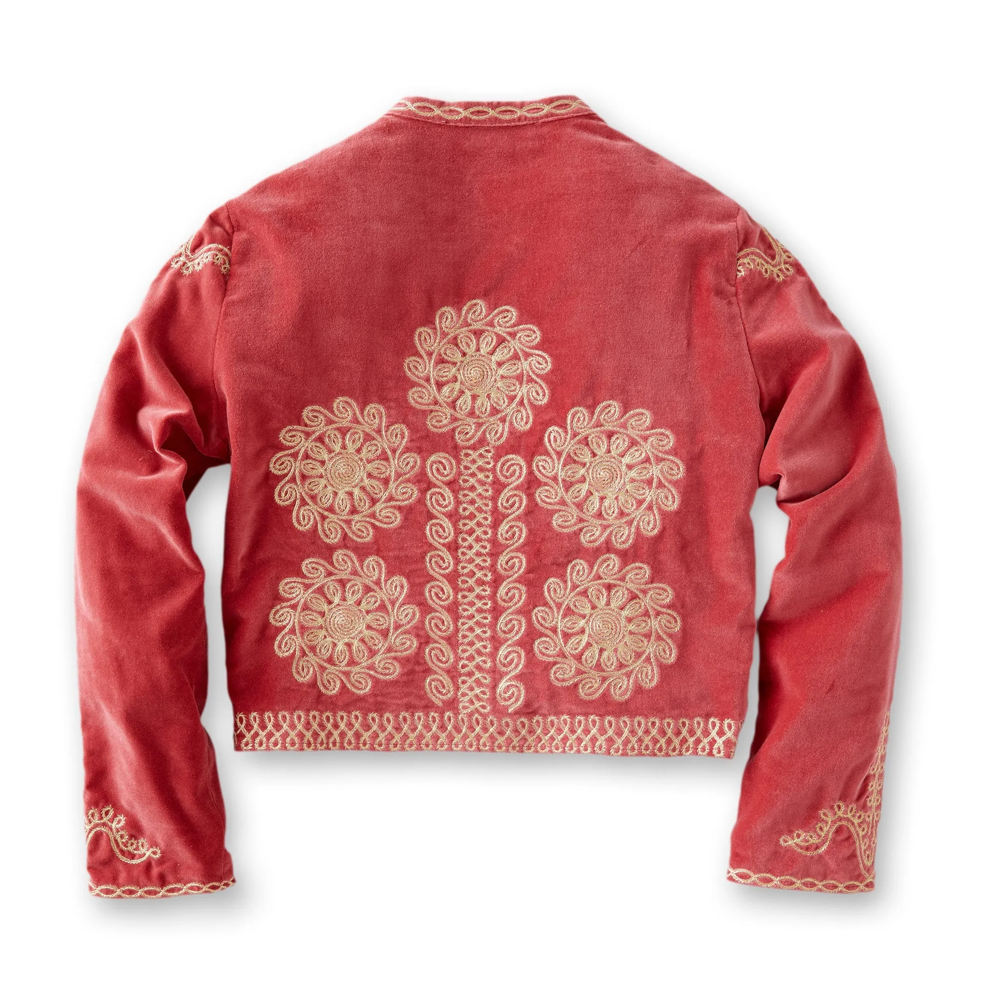 Embroidered Velvet Bolero