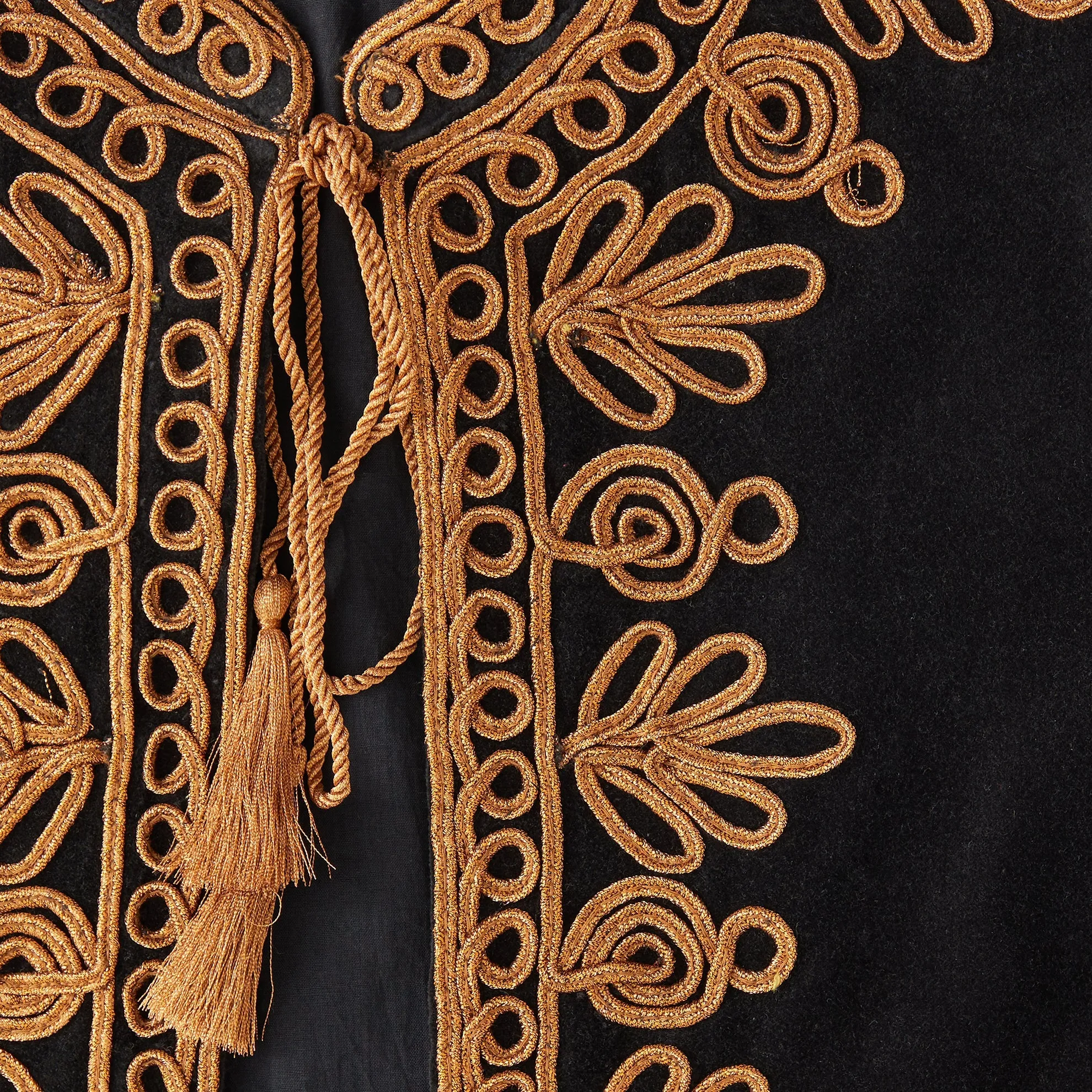 Embroidered Velvet Bolero