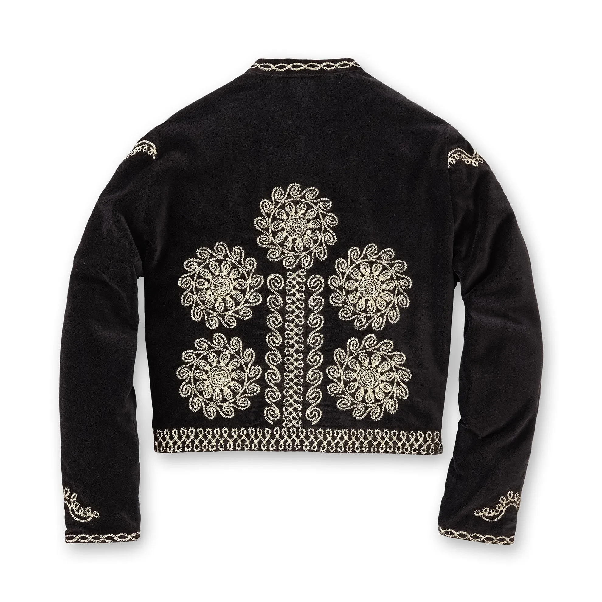 Embroidered Velvet Bolero