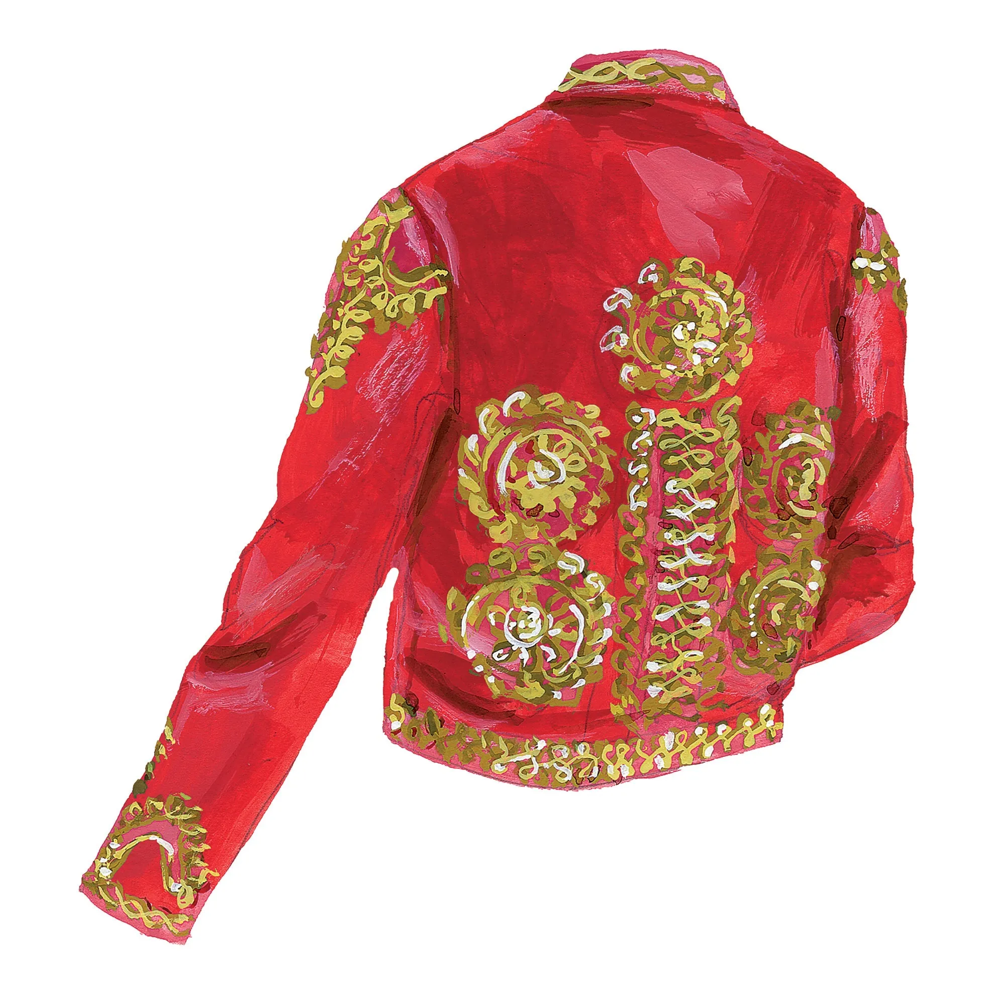 Embroidered Velvet Bolero