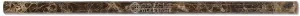Emperador Dark Spanish Marble 1/2 X 12 Pencil Liner Trim Molding, Polished