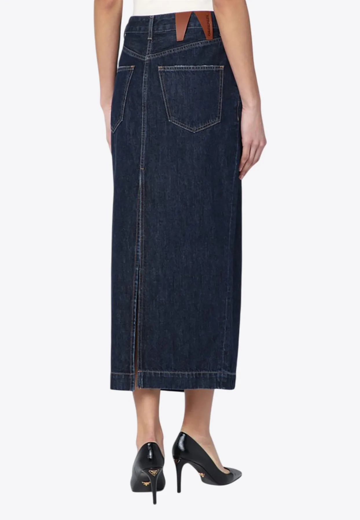 Erika Denim Midi Skirt