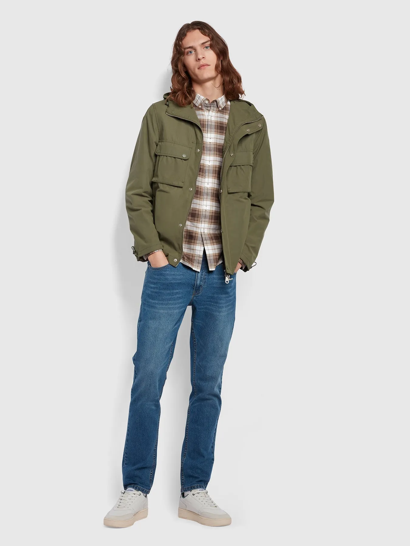 Farah Jay Parka Jacket Vintage Green