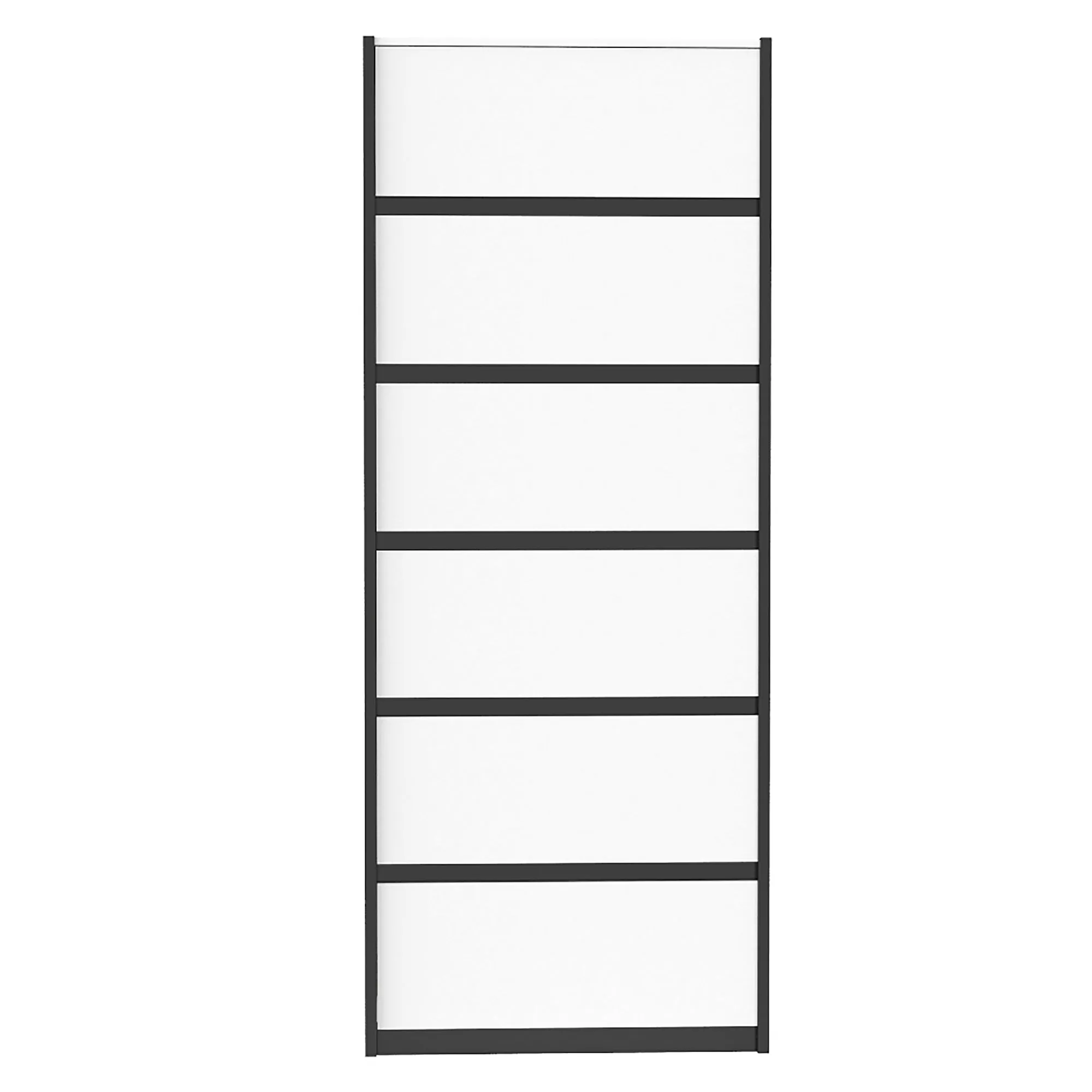 Farona 6 drawer chest office storage organization, java & white