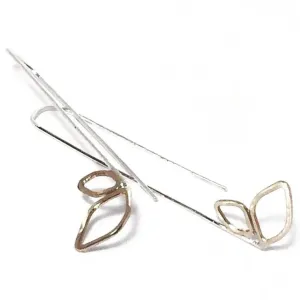 Fibonacci Leaf Mod Earrings FLME001 by Votive Designs Jewelry