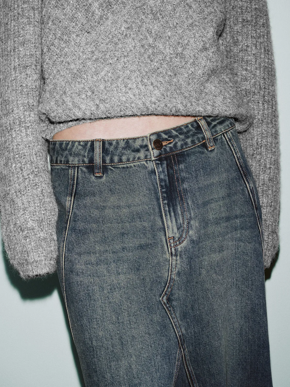 Fishtail Skirts Denim Skirts