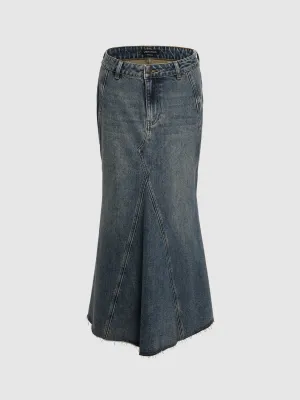 Fishtail Skirts Denim Skirts