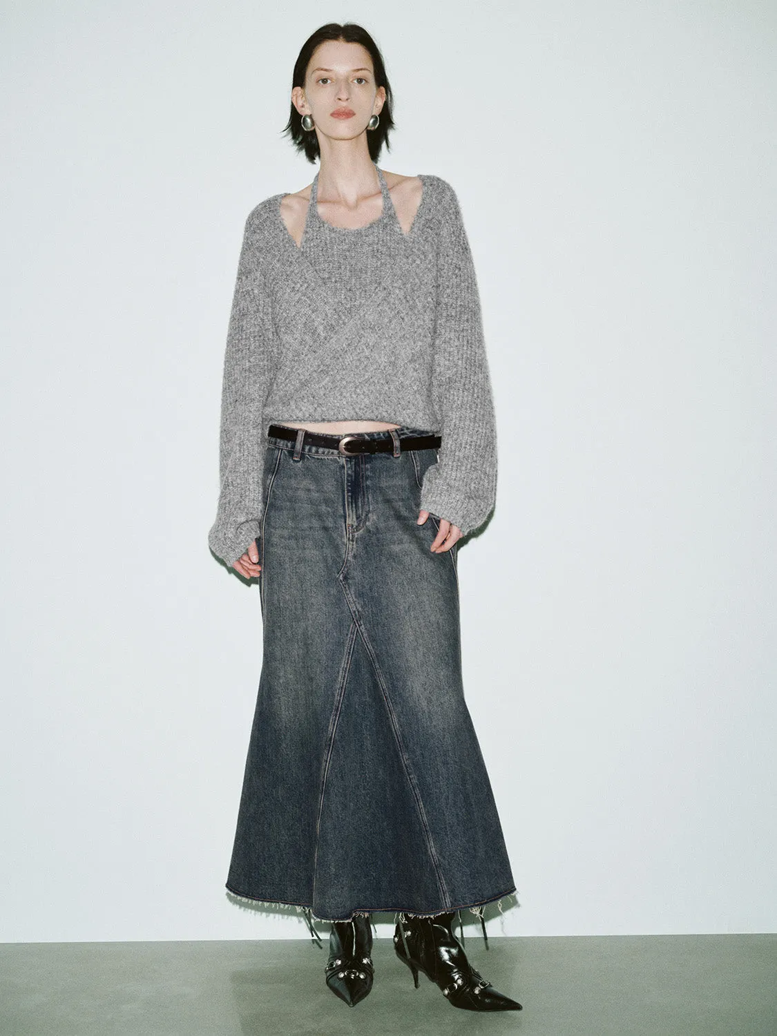 Fishtail Skirts Denim Skirts