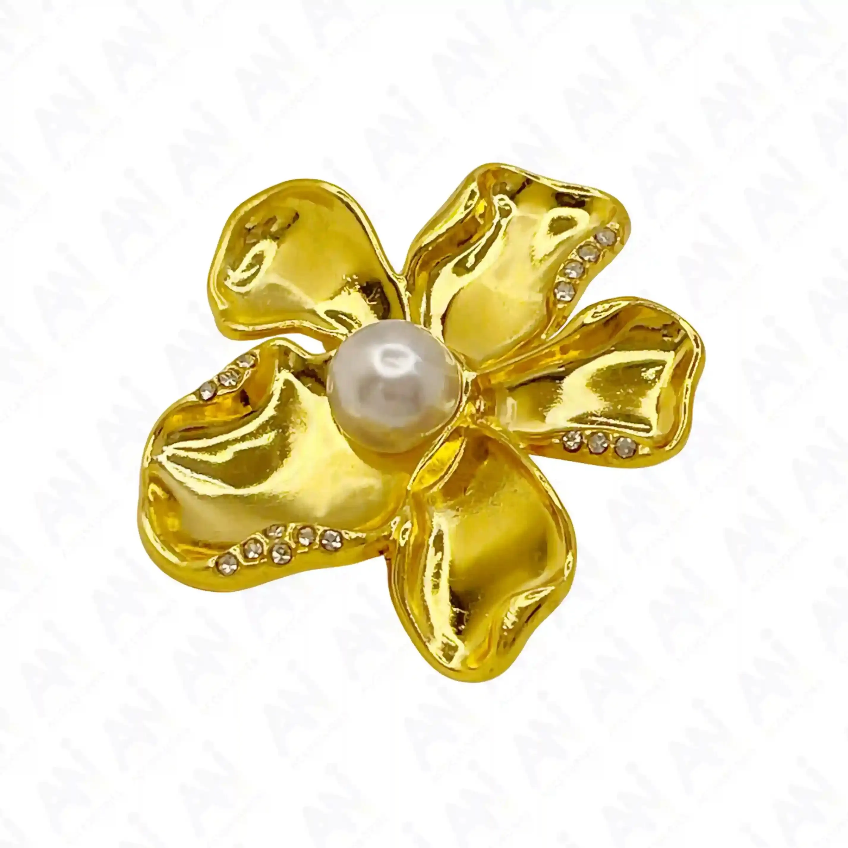 Floral Style Pearl Brooch for Saree & Trendy Fashion