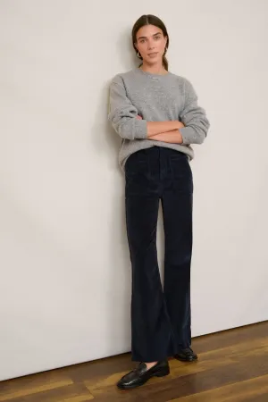 Flossie Carpenter Flare Cord Trouser - Midnight