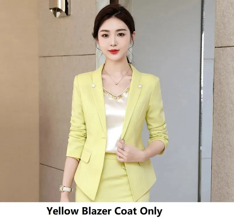 Formal Uniform Women Business Suit with Skirt and Jacket