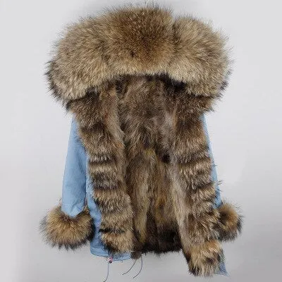 Fox Fur Genuine Long Parka "Passion"