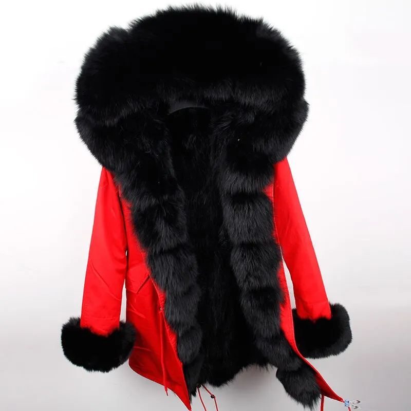Fox Fur Genuine Long Parka "Passion"