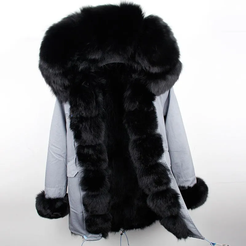 Fox Fur Genuine Long Parka "Passion"