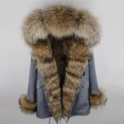 Fox Fur Genuine Long Parka "Passion"
