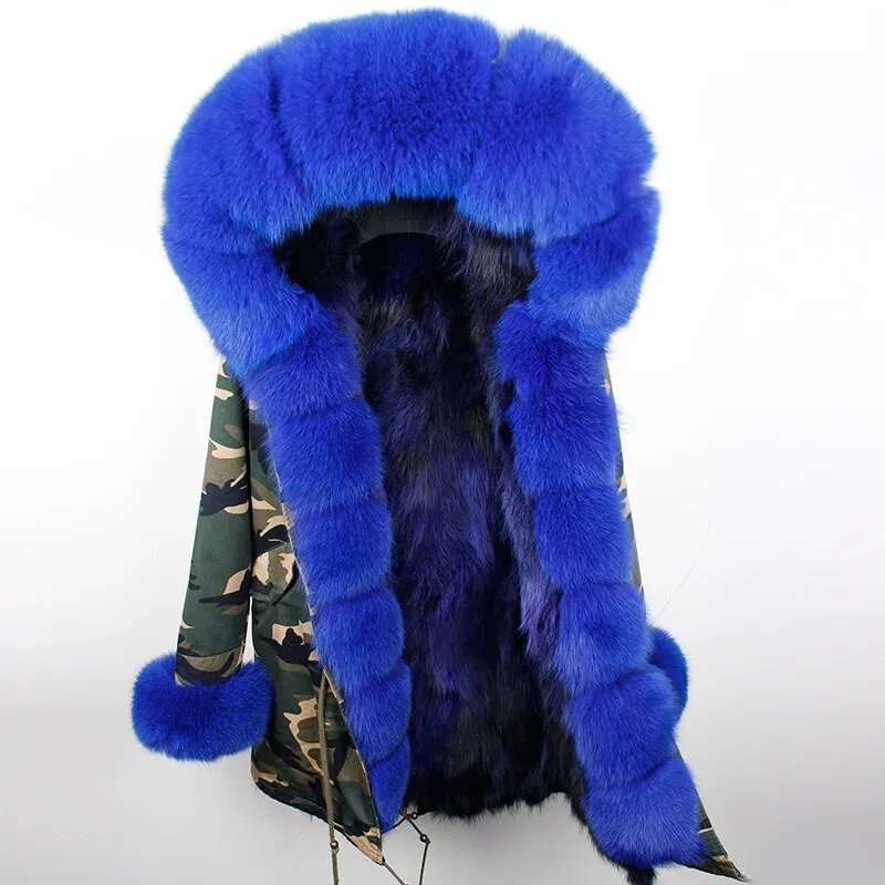 Fox Fur Genuine Long Parka "Passion"