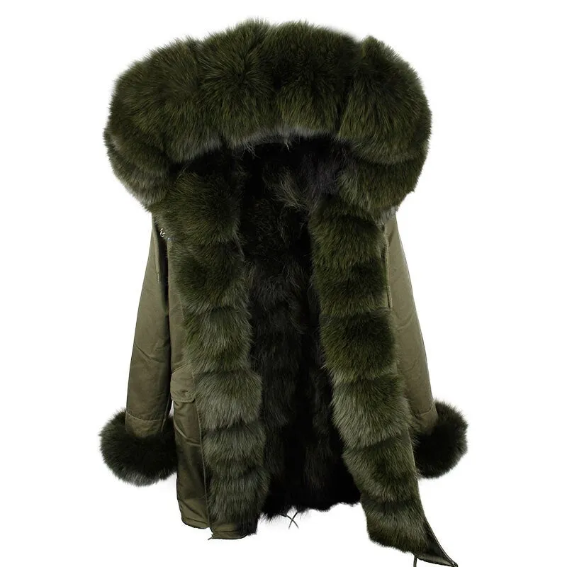 Fox Fur Genuine Long Parka "Passion"